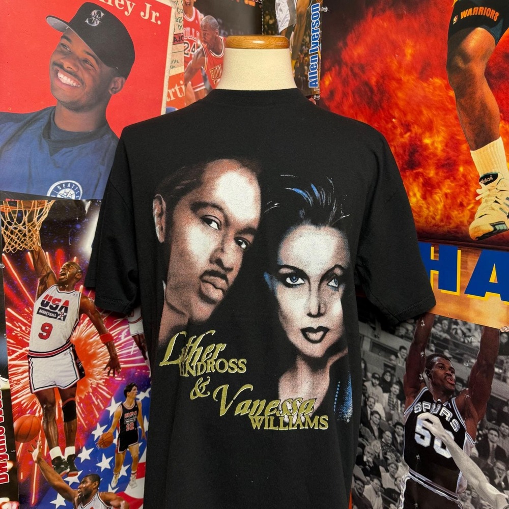 Vintage 1997 Luther Vandross & Vanessa Williams World‎ Tour Music T-Shirt Sz XL